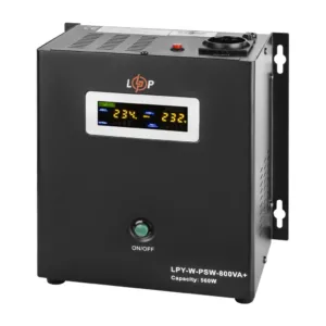 ДБЖ правильна синусоїда, 12V LPY-W-PSW-800VA+(560Вт)5A/15A, LogicPower