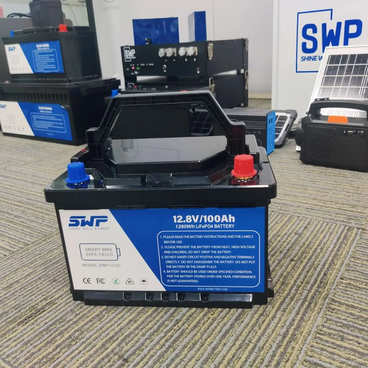 Акумулятор SWP LiFePO4 12.8V/100Ah, Trinix