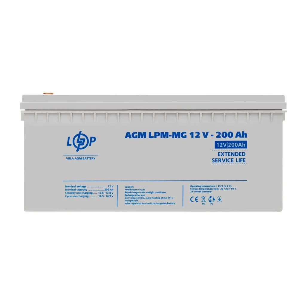 Акумулятор мультигелевий LPM-MG 12V - 200 Ah, LogicPower - Зображення 4
