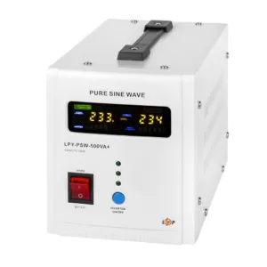 ДБЖ 12В 350Вт з правильною синусоїдою 12V LPY-PSW-500VA+ 5A/10A
