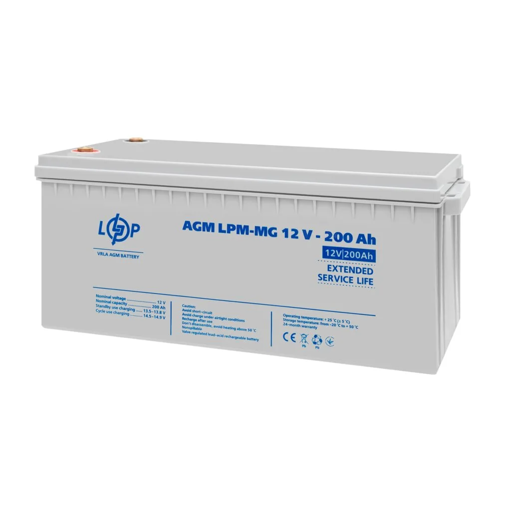 Акумулятор мультигелевий LPM-MG 12V - 200 Ah, LogicPower