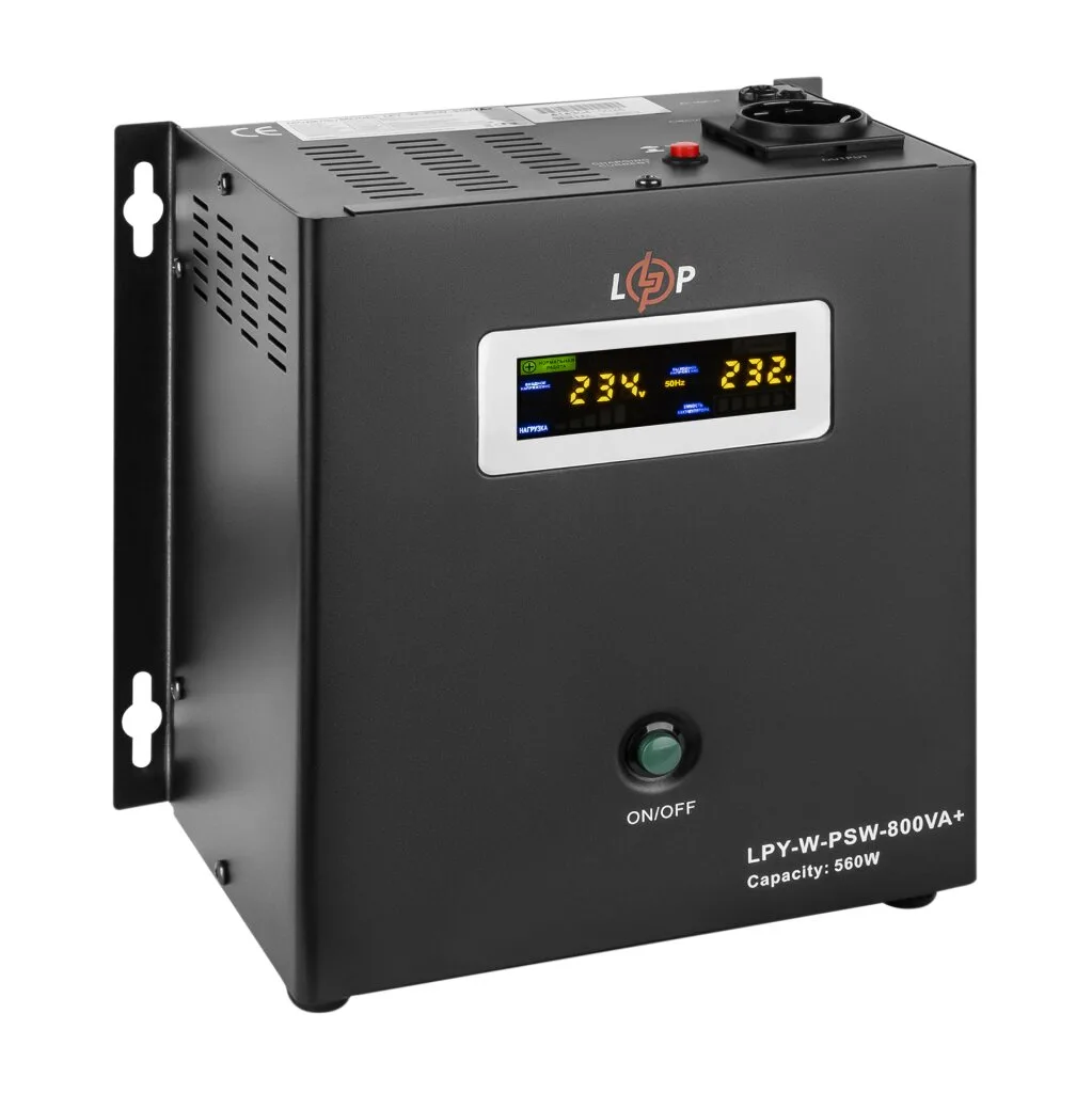 ДБЖ правильна синусоїда, 12V LPY-W-PSW-800VA+(560Вт)5A/15A, LogicPower - Зображення 3