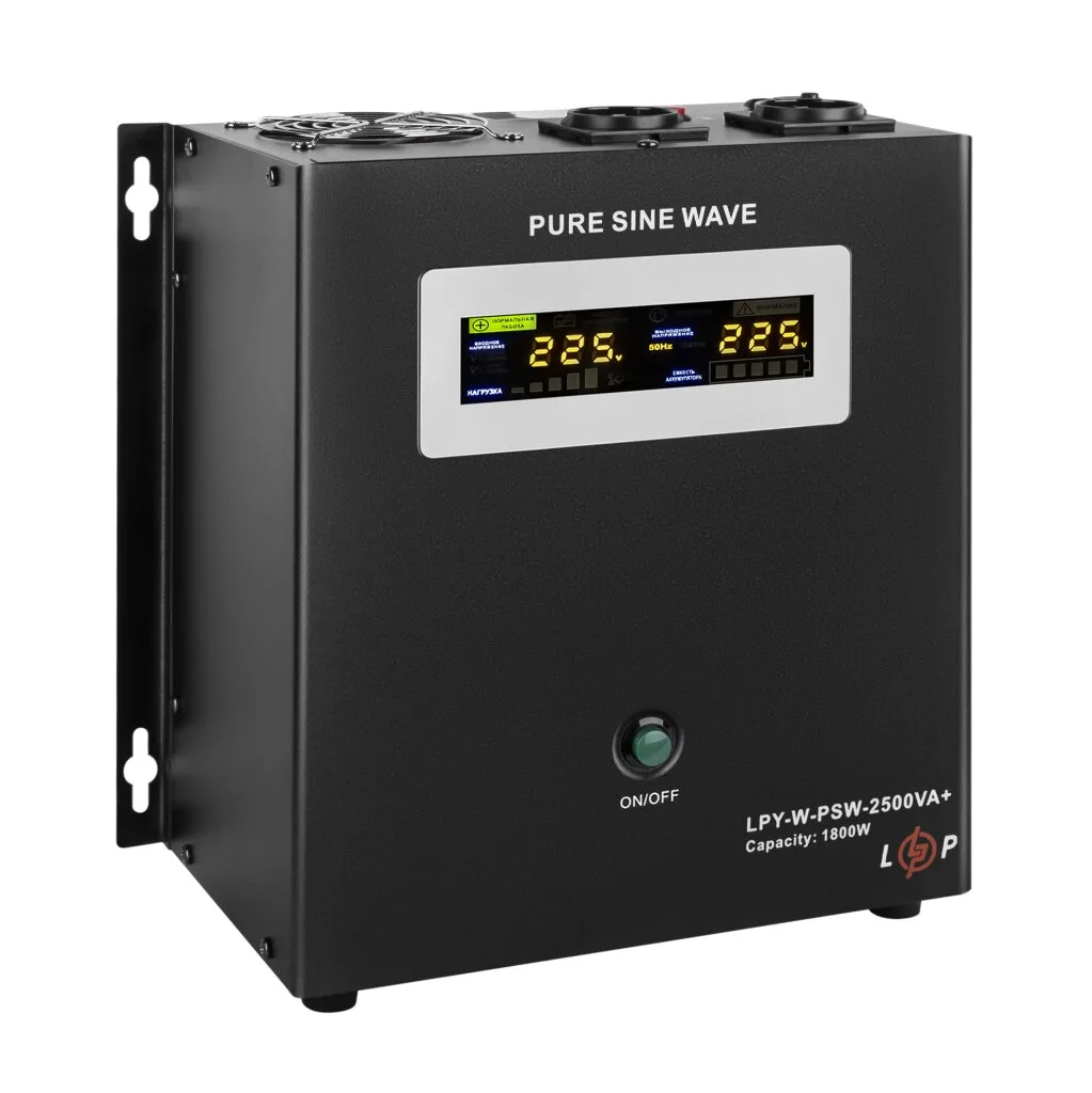 ДБЖ 1800 Вт з правильною синусоїдою 24V LPY-W-PSW-2500VA-10A/20A, LogicPower - Зображення 6