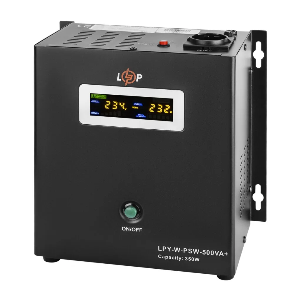 ДБЖ 350 Вт з правильною синусоїдою 12V LPY-W-PSW-500VA-5A/10A, LogicPower