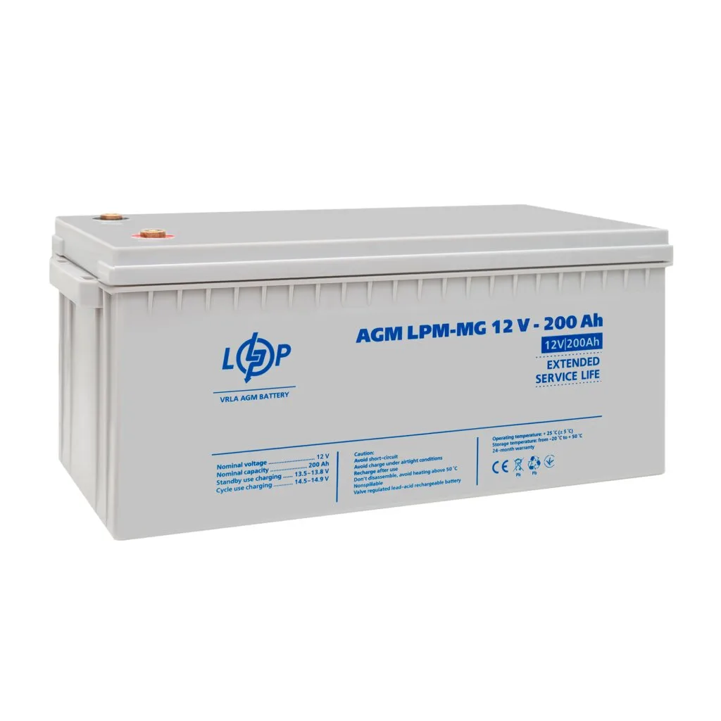 Акумулятор мультигелевий LPM-MG 12V - 200 Ah, LogicPower - Зображення 5
