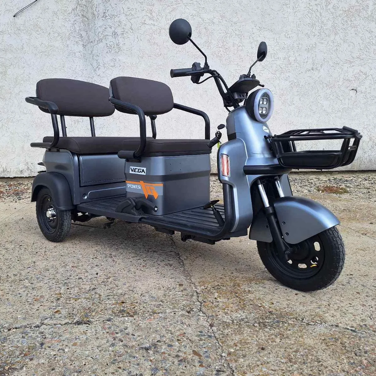 Пасажирський електроскутер HELP 650 new (Grey), Vega