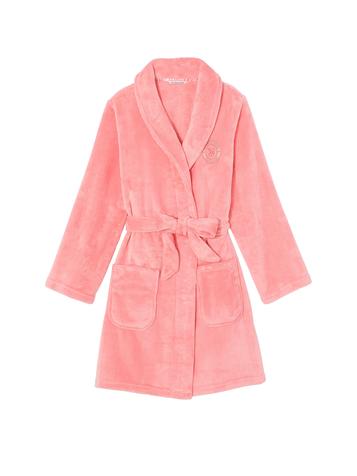 Халат теплий Short Cozy Robe, рожевий, XS/S, Victoria's Secret - Зображення 3