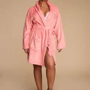 Халат теплий Short Cozy Robe, рожевий, XS/S, Victoria's Secret