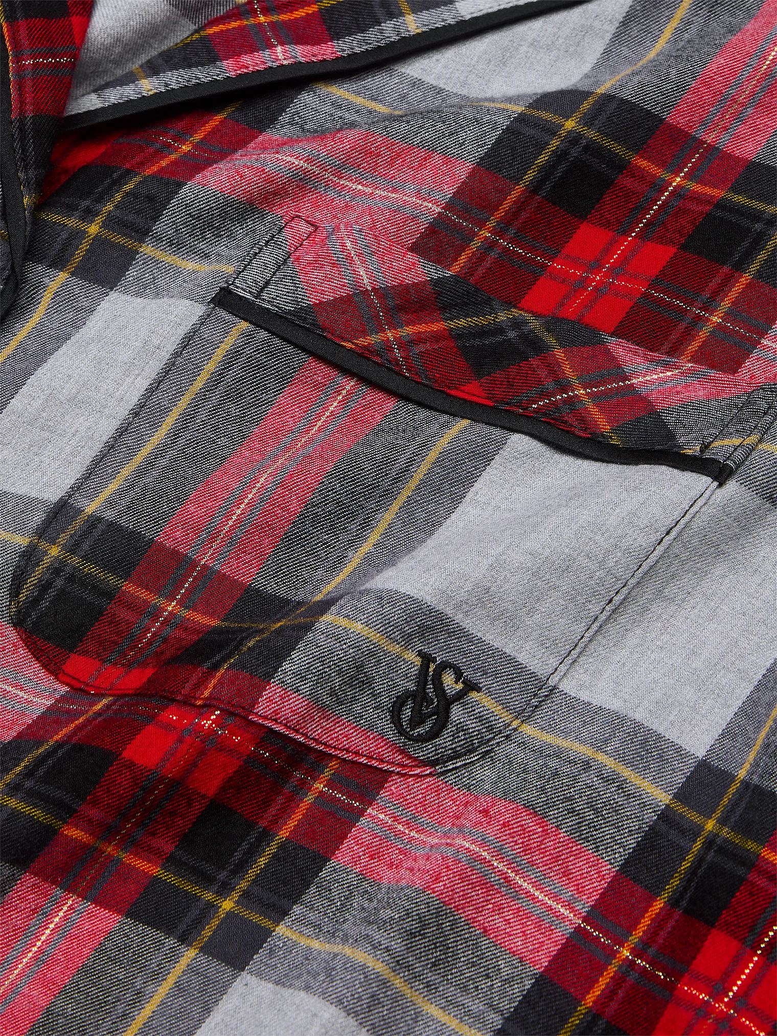 Піжама з штанами Flannel Long PJ Set, у червоно-сіру клітинку, S, Victoria's Secret - Зображення 2