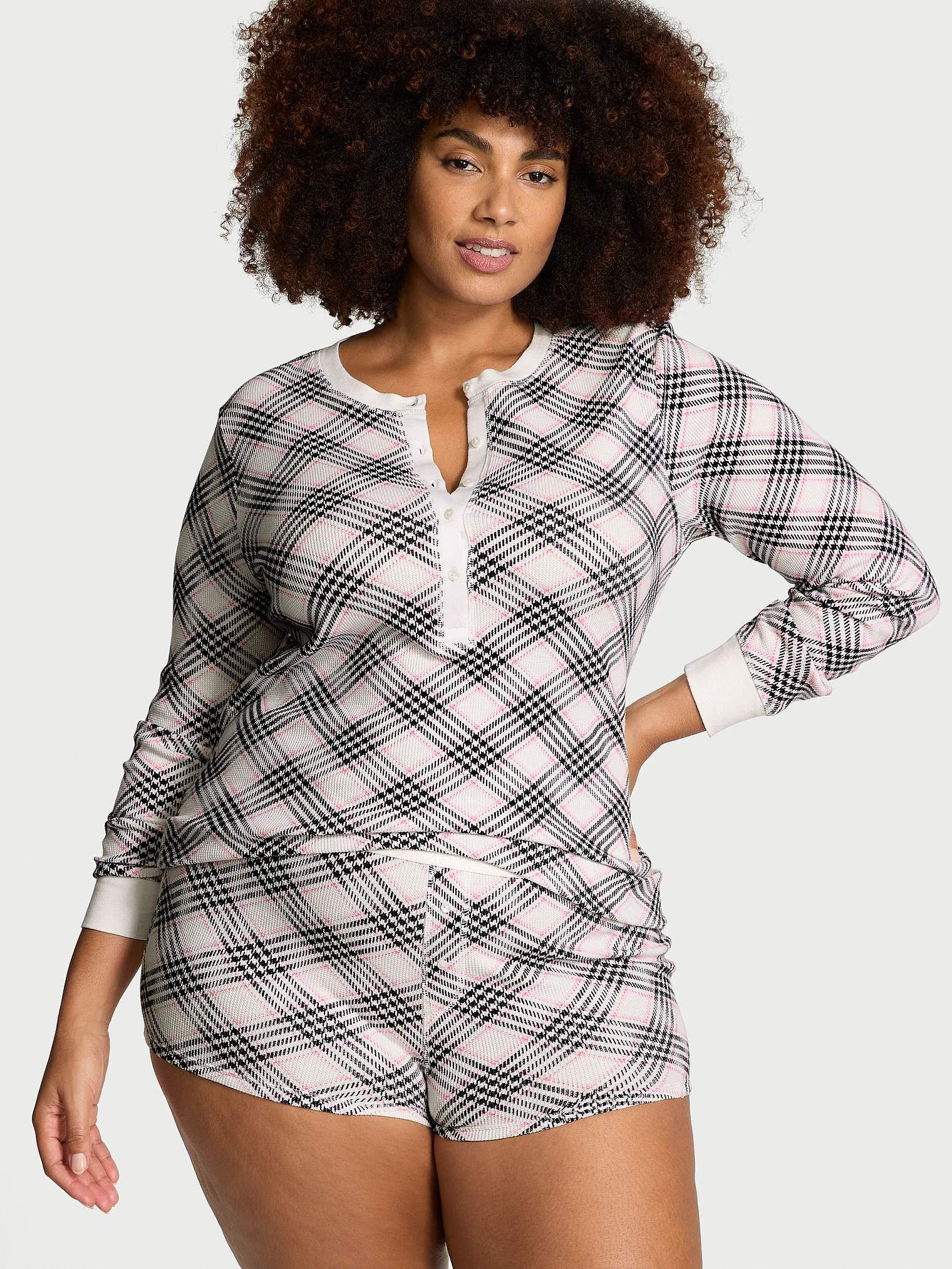 Термо піжама с шортами Thermal Short PJ Set, рожева, S, Victoria's Secret - Зображення 6