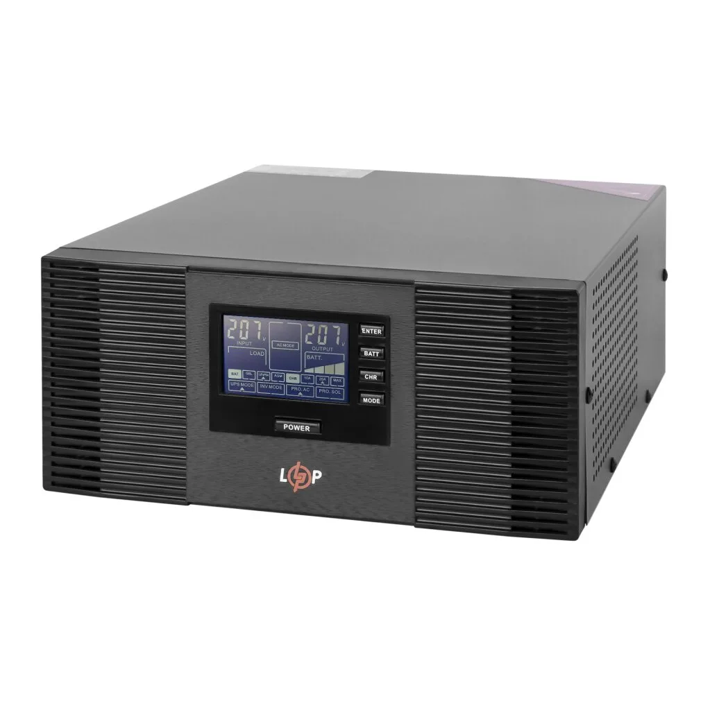 ДБЖ з правильною синусоїдою 12 V LPM-PSW-1500VA (1050 Вт), LogicPower