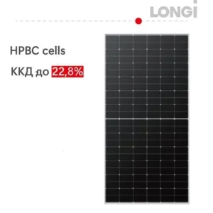 Сонячна батарея LONGI HPBC Hi-MO6 LR5-72HTH-590M, 30 мм, 590 Вт