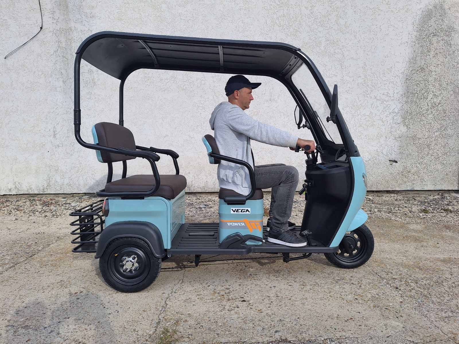 Пасажирський електричний скутер HELP CANOPY 650 (Blue), Vega - Зображення 5