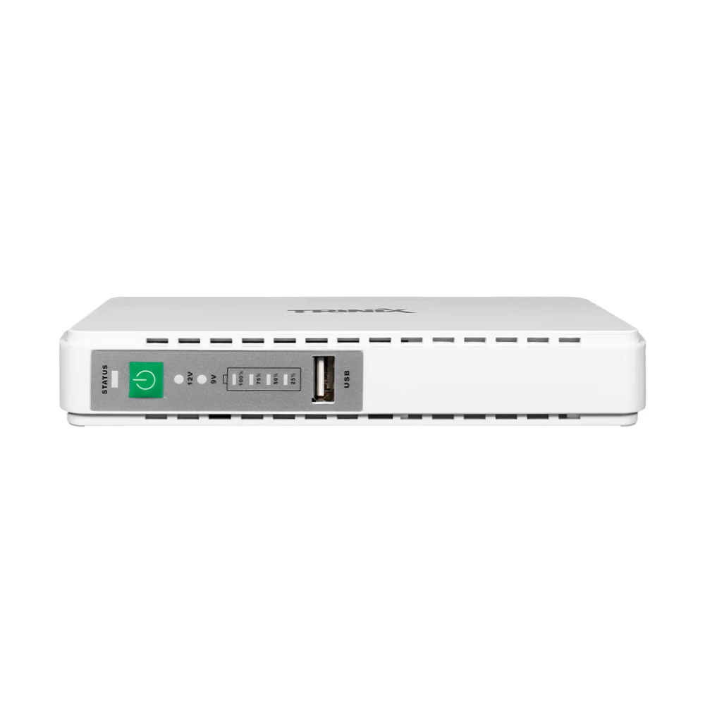 ДБЖ для роутера і медіаконвертера DC UPS Trinix TRX-MUPS-1748 PoE (10000 mAh) 5V/9V/12V/24V/48V/PoE 1Gbps, Li-ion 4*2.5 Ah - Зображення 3