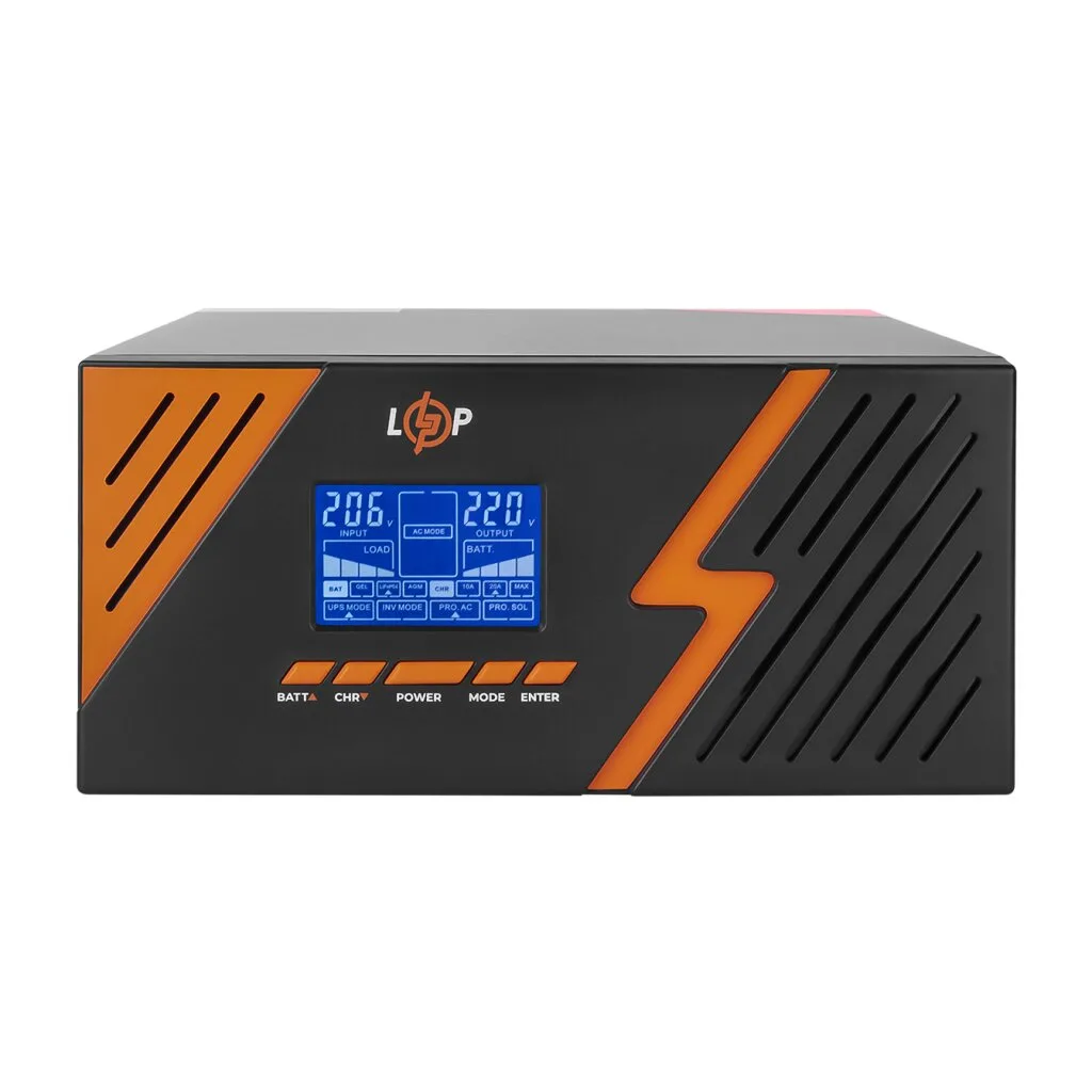 ДБЖ 1050 Вт з правильною синусоїдою 12 V LPM-PSW-1500VA, LogicPower (New) - Зображення 3
