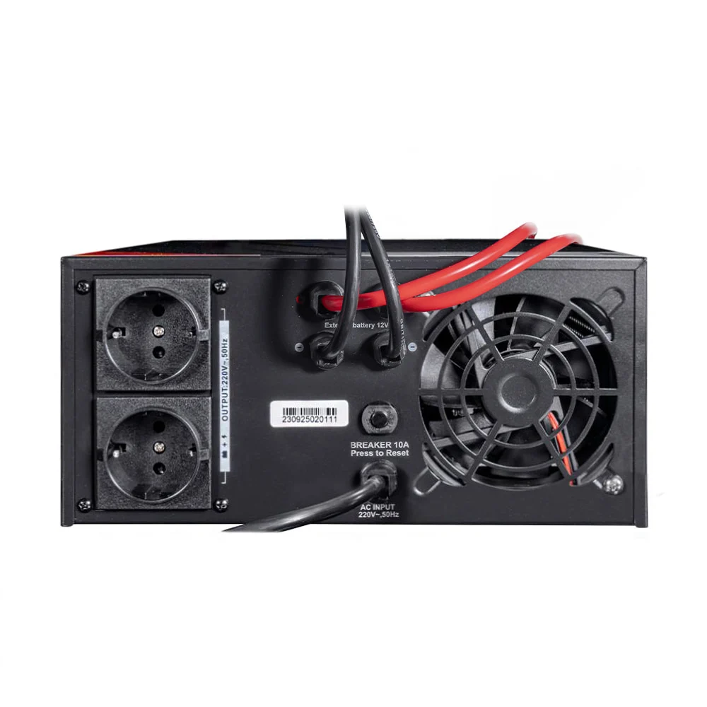 Інвертор (ДБЖ) Kraft KRF-AVR1000VA/800W-12V з правильною синусоїдою - Зображення 4