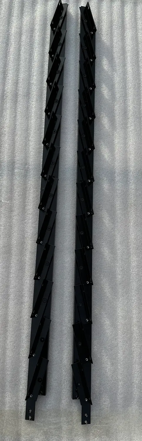 Алюмінієвий механізм для поворотних вуличних жалюзі WB Light Black, 1000 мм - Зображення 2