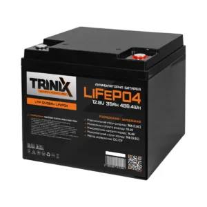 Акумуляторна батарея 38 Аг літій-залізо-фосфатна 12В Trinix LiFePO4