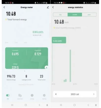 Реле напруги YRO Wi-Fi-Smart Meter & Energy Protector 63A (2P) - Зображення 2
