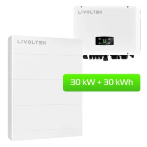 Гібридна електростанція Livoltek All-in-One ESS 3-Phase Гібридний інвертор 30кВт + АКБ 30кВт/г + BMS