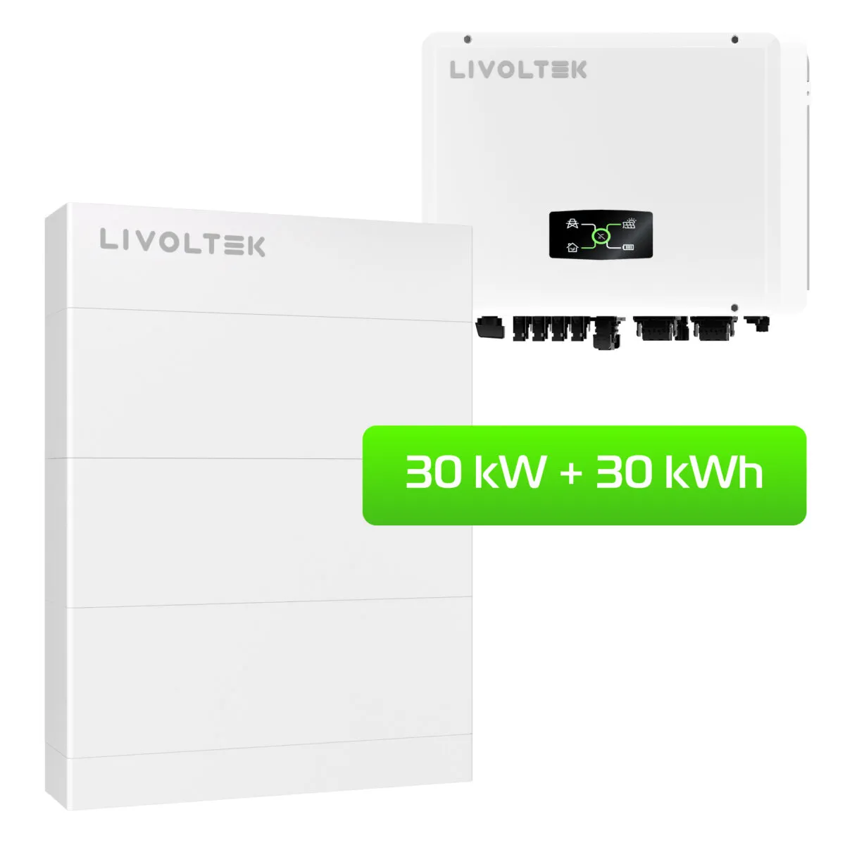 Гібридна електростанція Livoltek All-in-One ESS 3-Phase Гібридний інвертор 30кВт + АКБ 30кВт/г + BMS