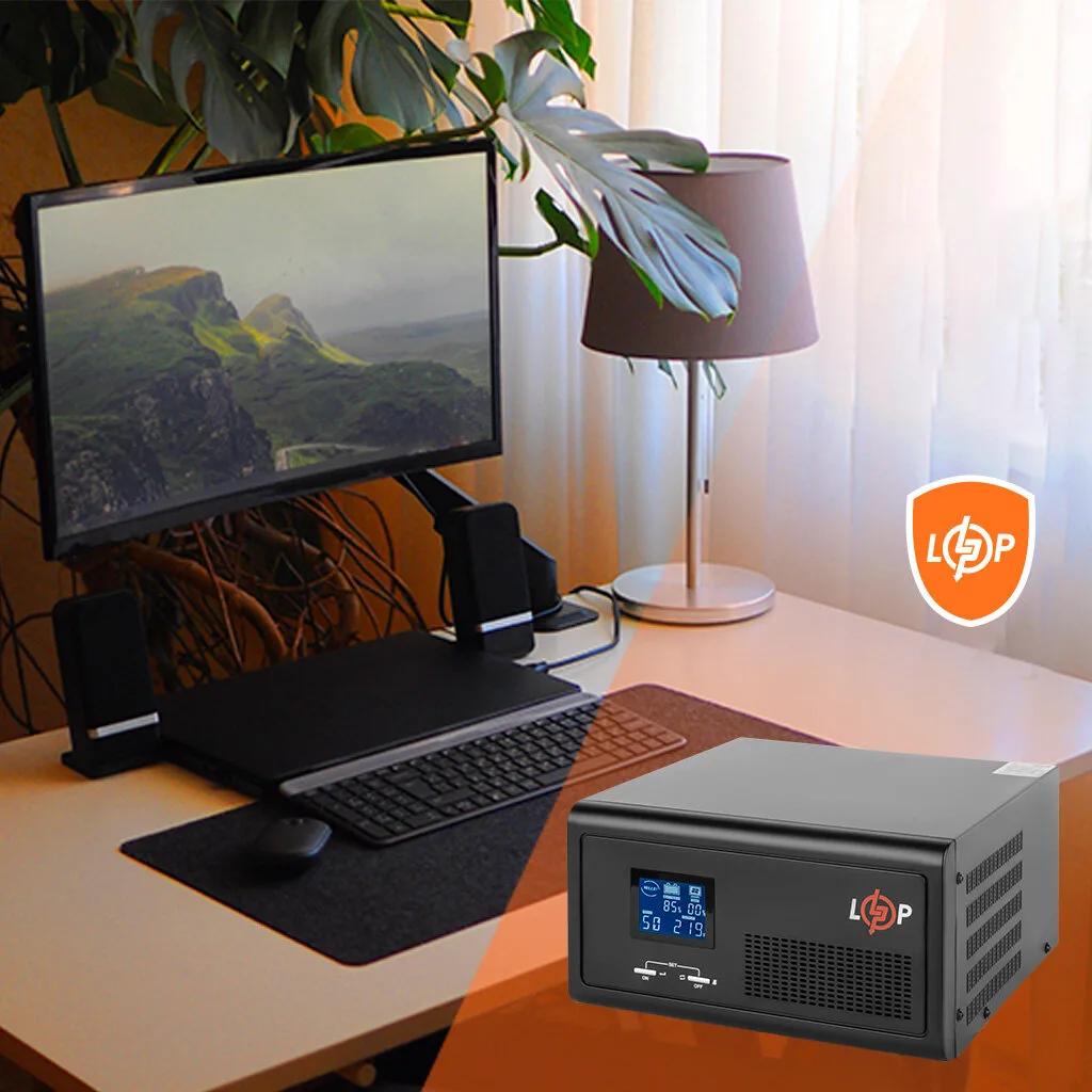 ДБЖ з правильною синусоїдою 12V LPE-B-PSW-1500VA+ (1000Вт) 1-40A - Зображення 6
