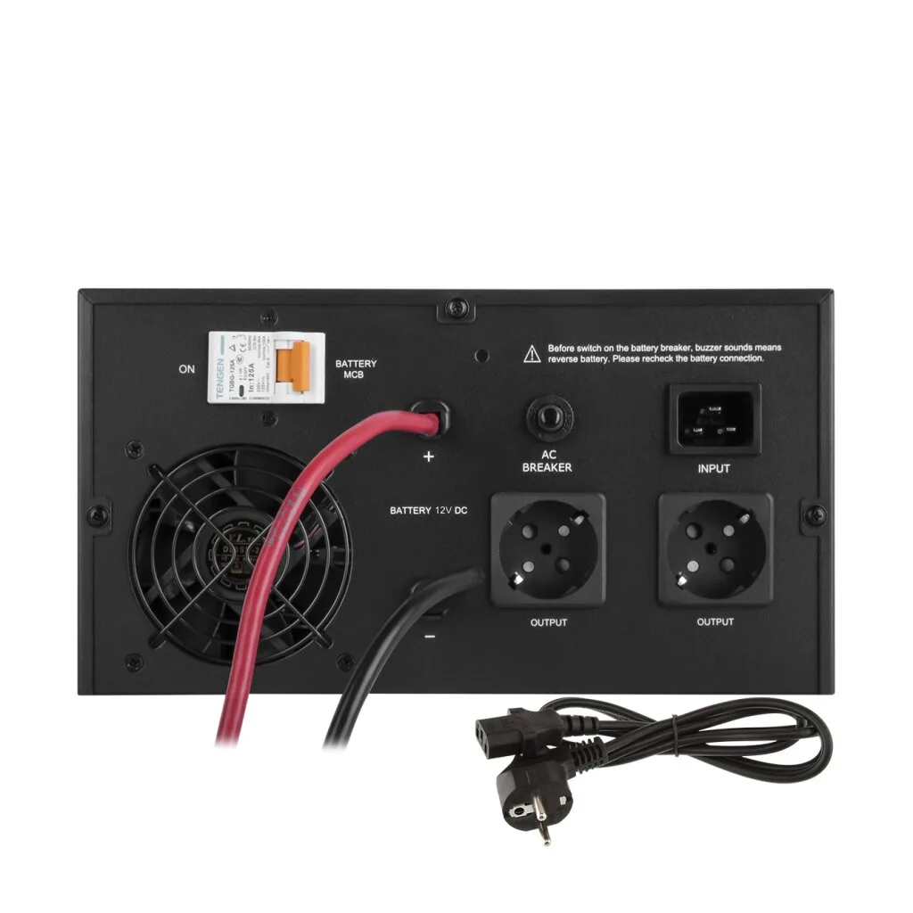 ДБЖ з правильною синусоїдою 12V LPE-B-PSW-1500VA+ (1000Вт) 1-40A - Зображення 7