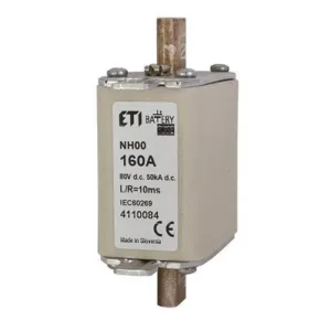Запобіжник ETI NH-00 Battery 160A 80V DC