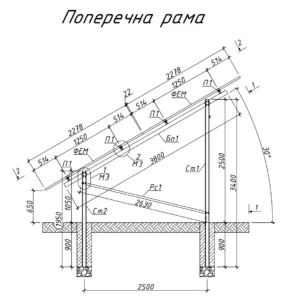 Кріплення для 26 сонячних панелей