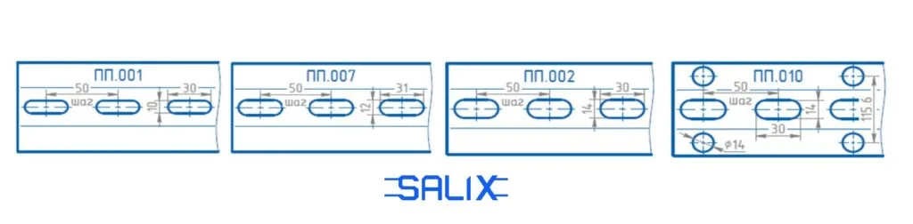 Профіль монтажний 45×60 оцинкований перфорований SALIX, 275 г/м² - Зображення 3