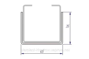 З’єднувач зовнішній для SALIX 41×41 (ШВ 35×45×35), 1.5 мм, 275 г/м²