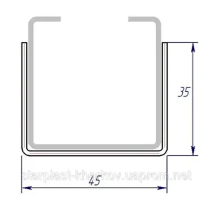 З’єднувач зовнішній для SALIX 41×41 (ШВ 35×45×35), 1.5 мм, 275 г/м²