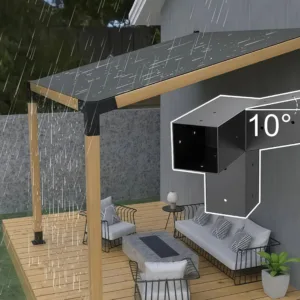Веранда зі схилом 100×100 (без бруса)