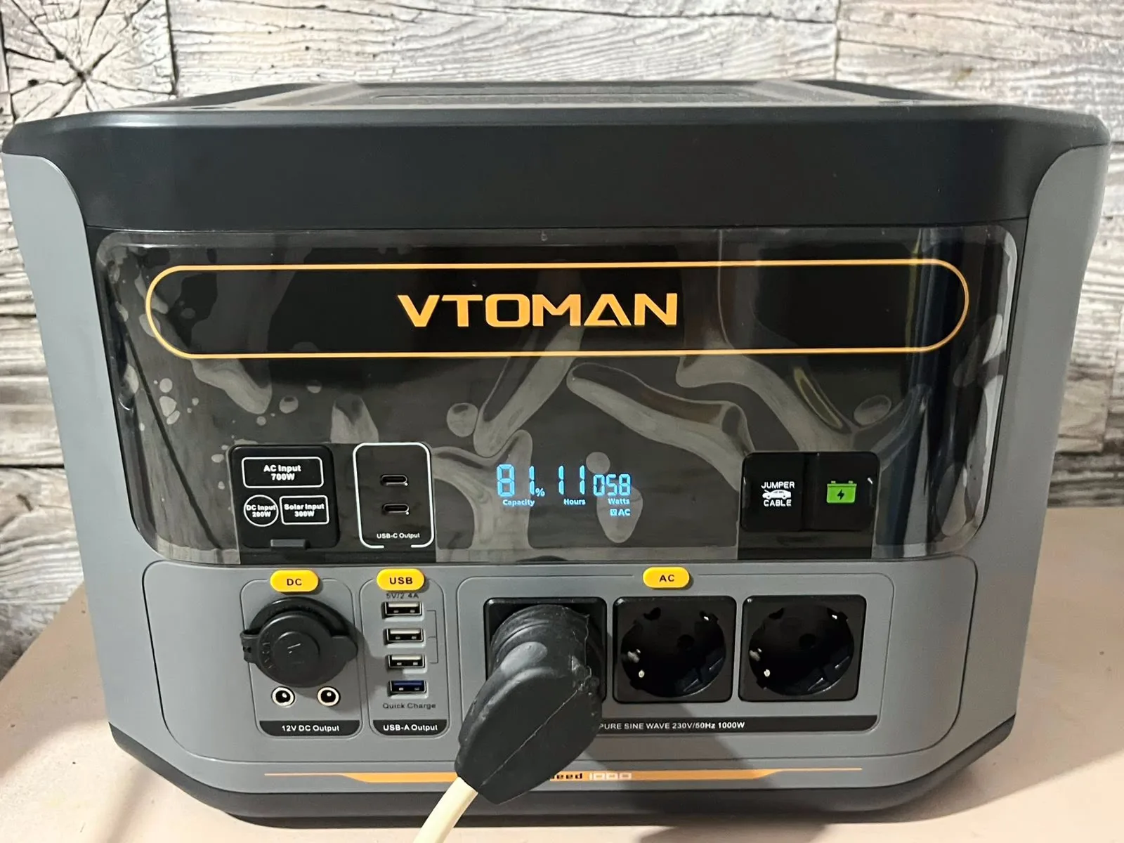 Портативна електростанція VTOMAN FLACHSPEED 1000 Вт, LiFePO4, 828 Вт·год