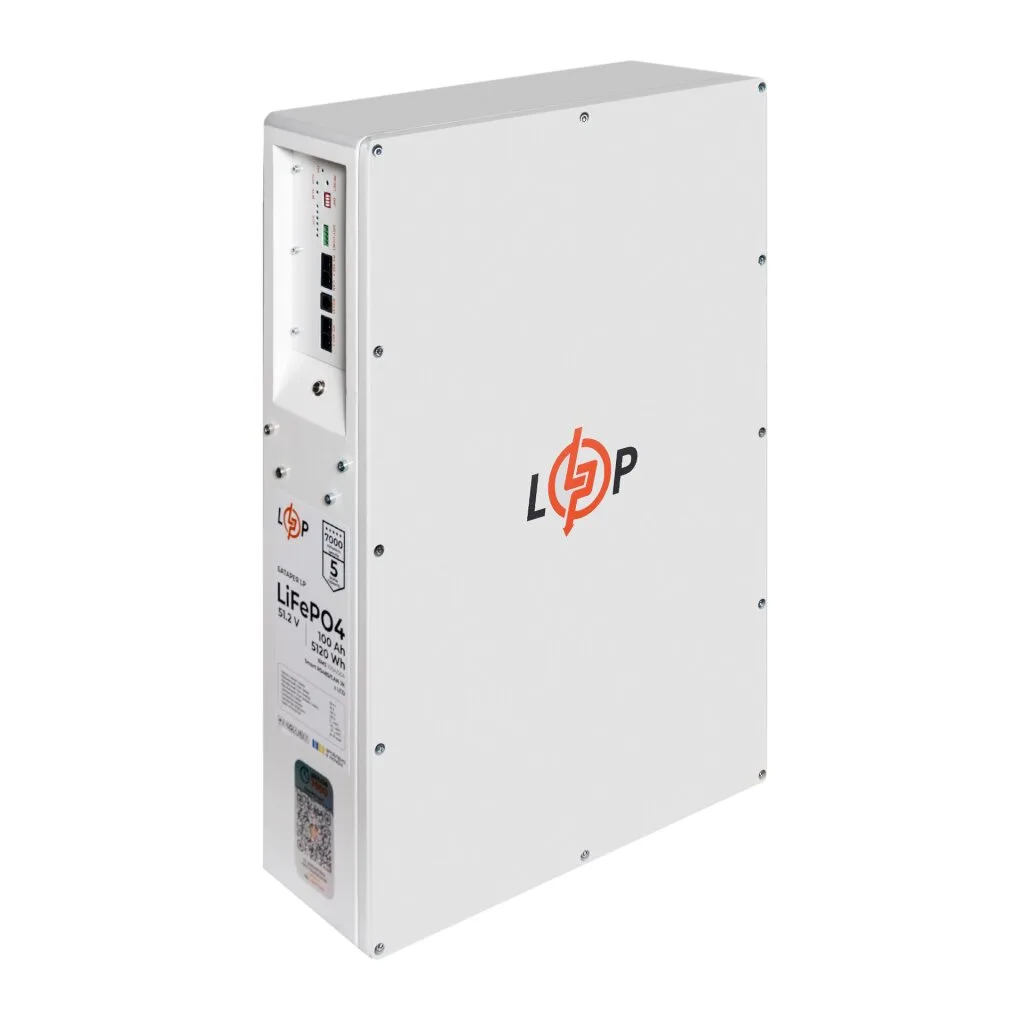 Акумулятор LP LiFePO4 51,2V - 100 Ah (5120Wh) (BMS JK 100A/50А) W RS485/CAN WH - Зображення 2