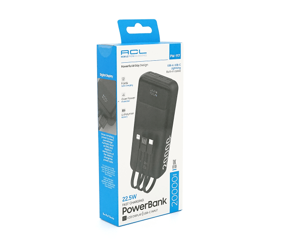 Powerbank ACL PW-117 20000mAh, PD22.5W