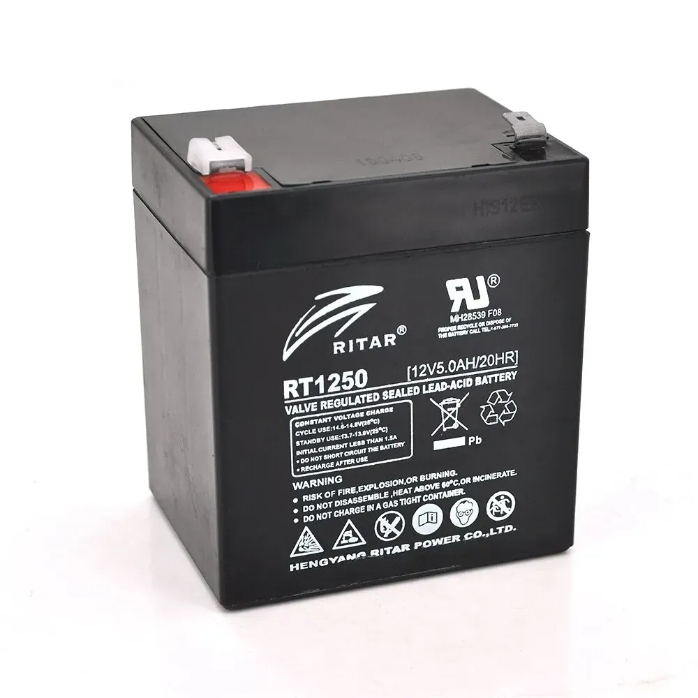 Акумуляторна батарея AGM RITAR RT1250B 12V 5Ah Black Case