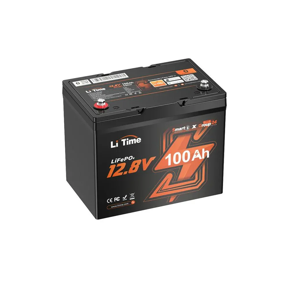 Акумуляторна батарея LiTime LiFePO4 12 В, 100 Аг, L12V100-100-GROUP24-BT-4-A70