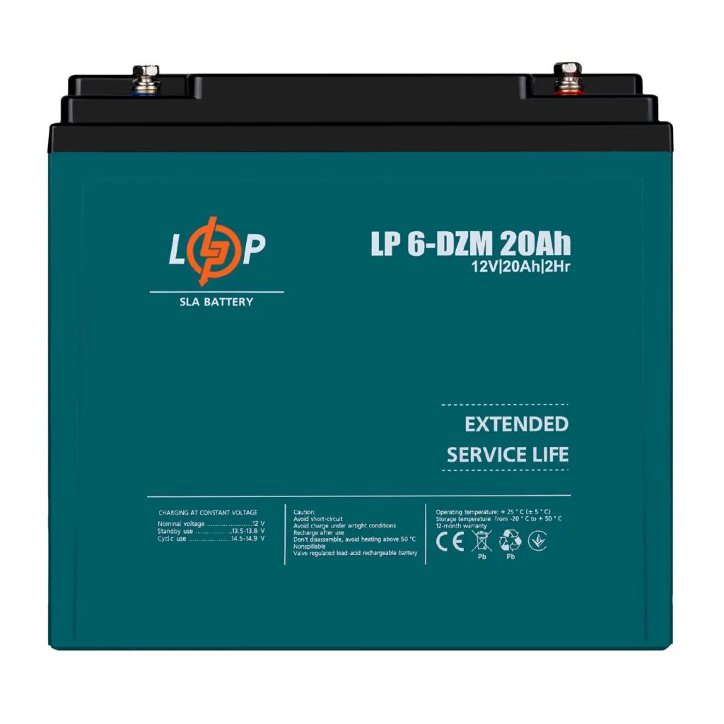 Тяговий акумулятор LP 6-DZM-20 Ah, свинцево-кислотний AGM, logicPower