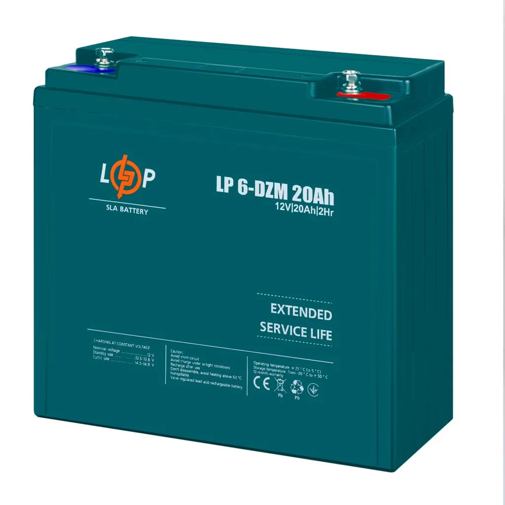 Тяговий акумулятор LP 6-DZM-20 Ah, свинцево-кислотний AGM, logicPower - Зображення 4