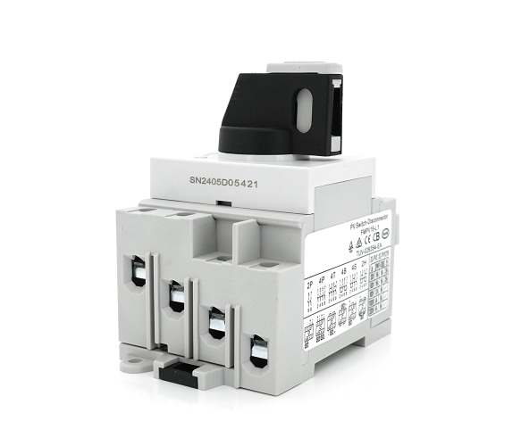 Поворотний вимикач зовнішнього монтажу HGN4-L1-16, DC1000V, 16A, 2P, Grey - Зображення 4