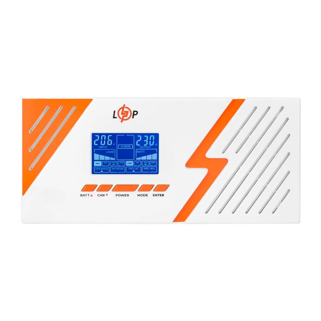 ДБЖ 12V LPM-PSW-1500VA з правильною синусоїдою, 1050 Вт, White, LogicPower - Зображення 7
