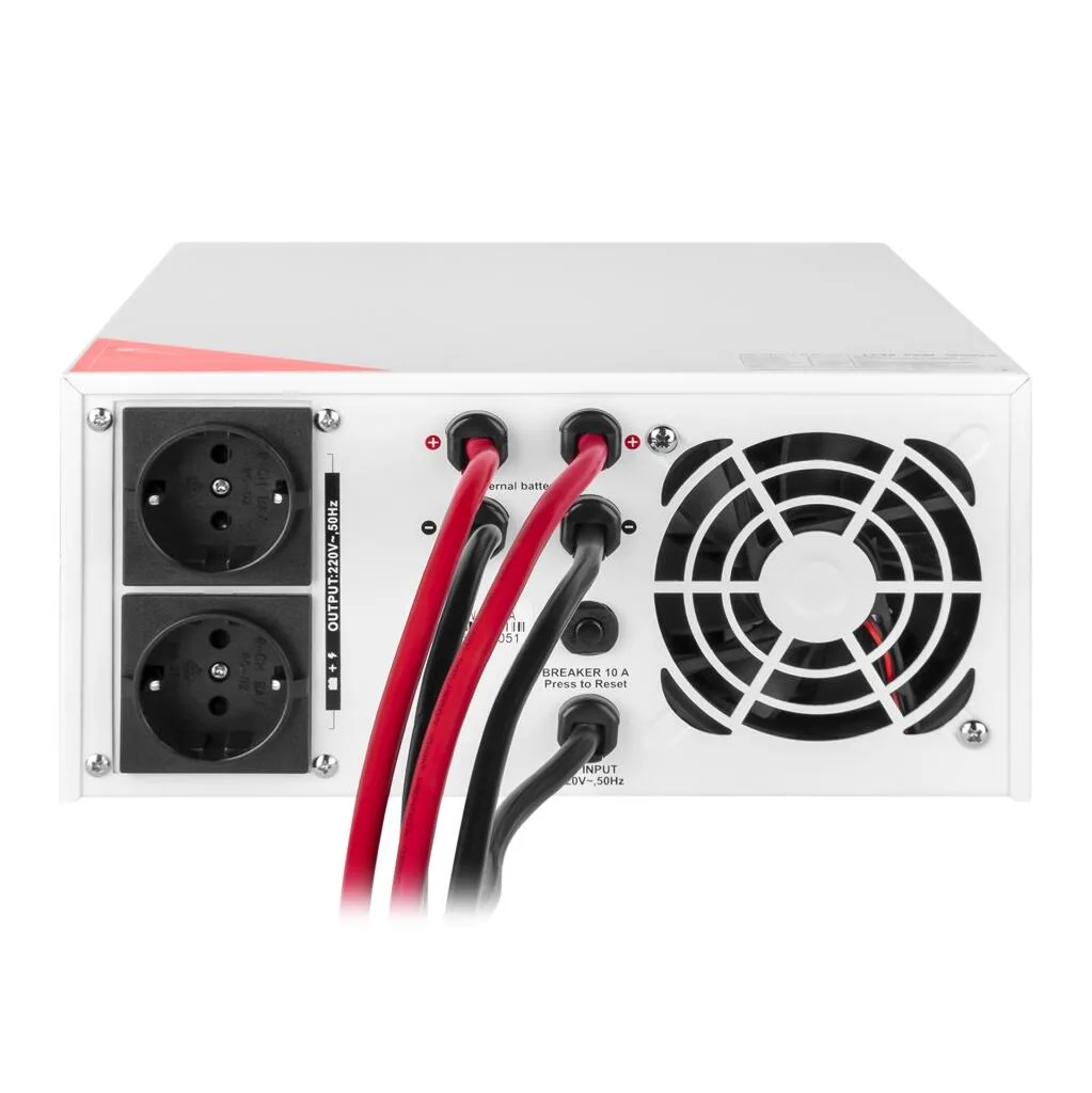 ДБЖ 12V LPM-PSW-1500VA з правильною синусоїдою, 1050 Вт, White, LogicPower - Зображення 4