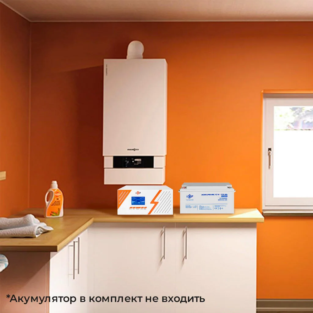 ДБЖ 12V LPM-PSW-1500VA з правильною синусоїдою, 1050 Вт, White, LogicPower - Зображення 9