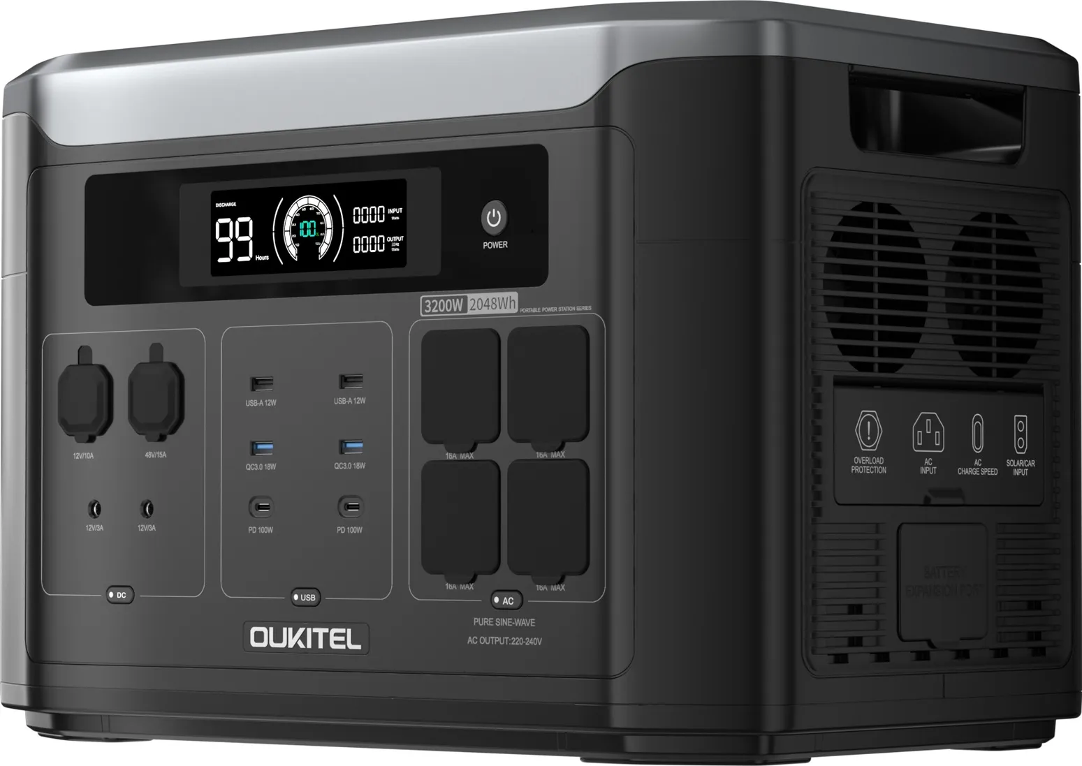 Портативна зарядна станція BP3000E Oukitel, 3200 Вт - Зображення 2